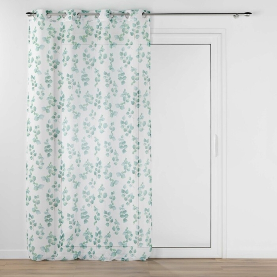 Voilage a oeillets 140 x 240 cm voile sablé imprimé Leandre