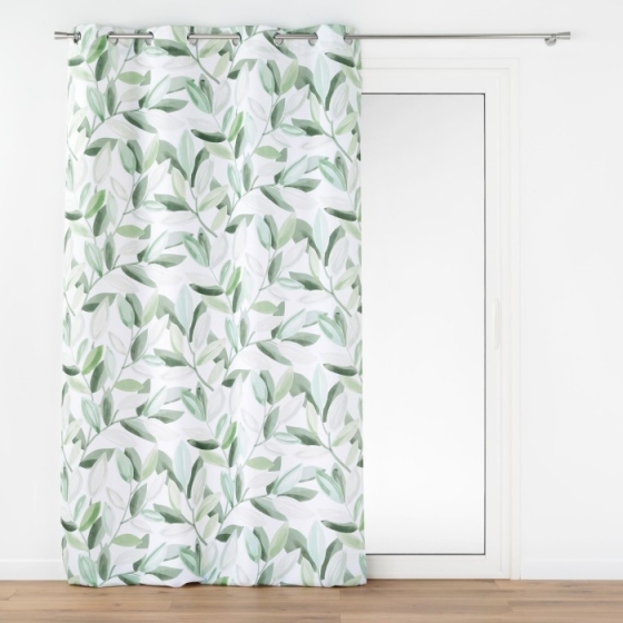 Rideau a oeillets 140 x 260 cm polyester imprimé Eleonore