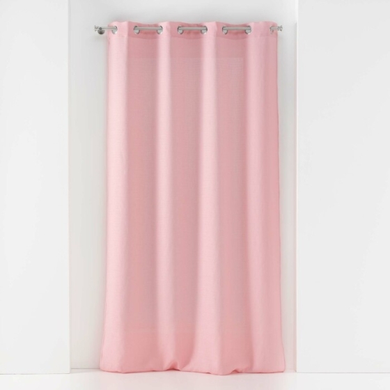 Voilage à oeillets 140 x 240 cm voile tissé Soane Rose