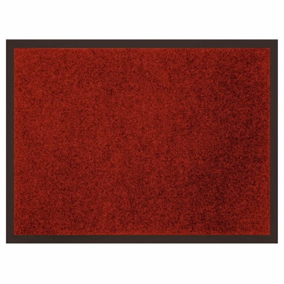 Tapis rectangle 50 x 80 cm anti-poussiere uni telio Rouge
