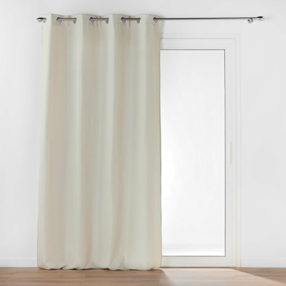 Rideau tamisant 135 x 260 cm isolant thermique Micropolar Naturel