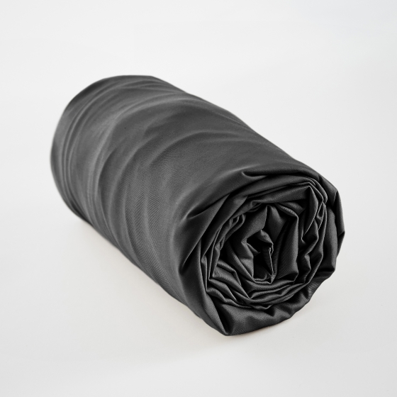 Drap housse 140 x 190 cm bambou salomé truffe Noir