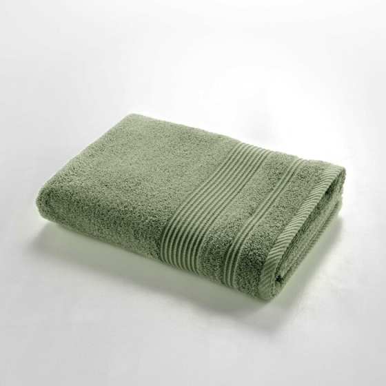 Drap de douche 70 x 130 cm eponge unie tendresse Fougere