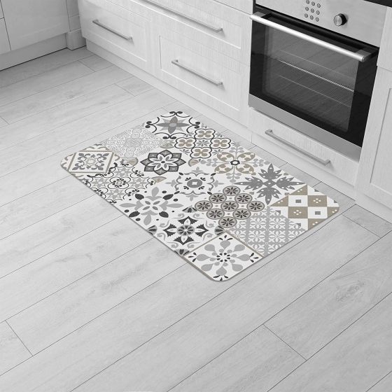 Tapis en mousse PVC 45 x 75 cm Salou Naturel