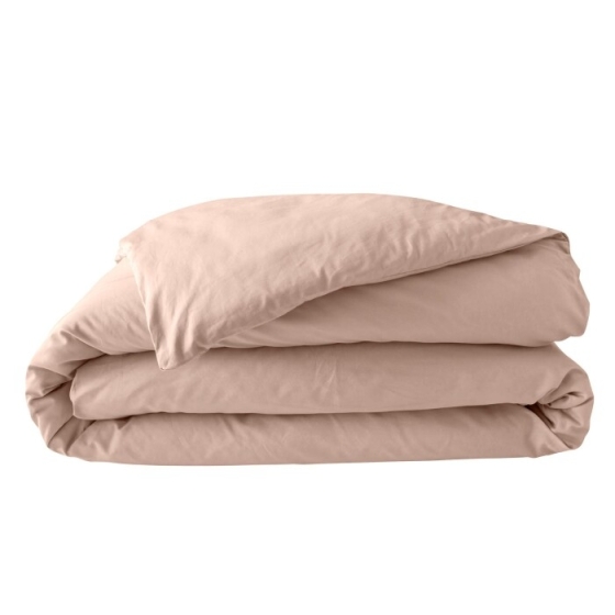 Housse de couette 2 personnes 240 x 220 cm percale de coton 78 fils Nude