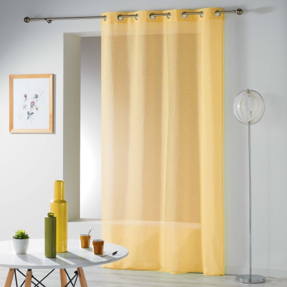 Panneau a oeillets 140 x 240 cm etamine crash telma Jaune