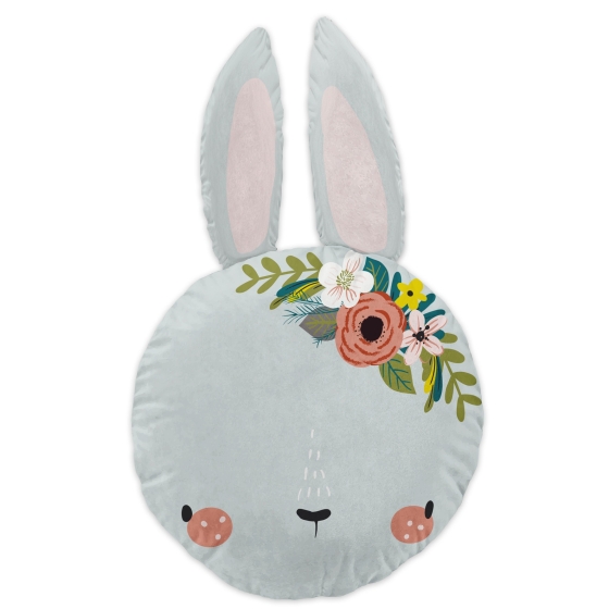 coussin déhoussable avec oreilles (0) 30 cm coton jardinage