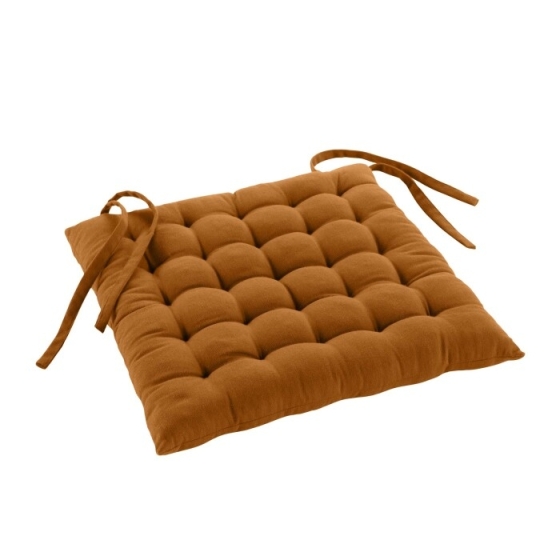 Assise matelassee 38 x 38 cm coton/polyester recycle grs twily Camel
