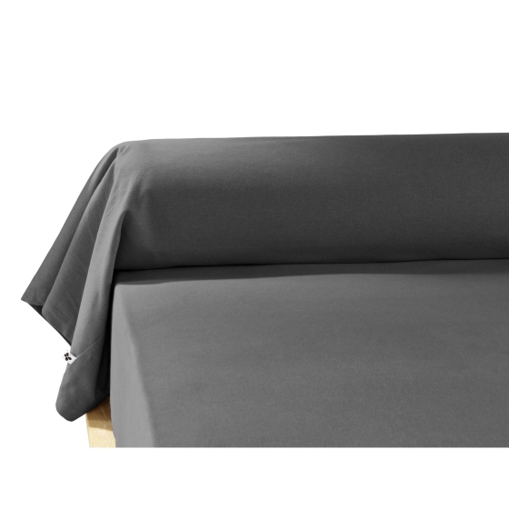 Taie de traversin flanelle 85 x 185 cm candice orage Anthracite