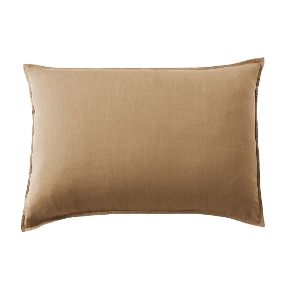 Taie d'Oreiller 50 x 70 cm en Lyocell Uni Lysandre Camel