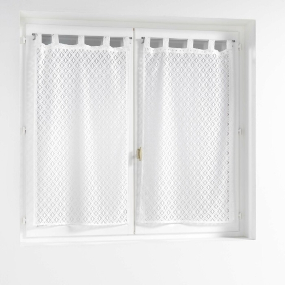 Paire droite passants 2 x 60 x 90 cm maille odilia Sans