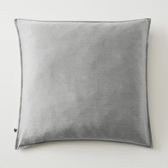 Taie d’oreiller 63 x 63 cm en Lyocell - Modèle Lysandre Gris