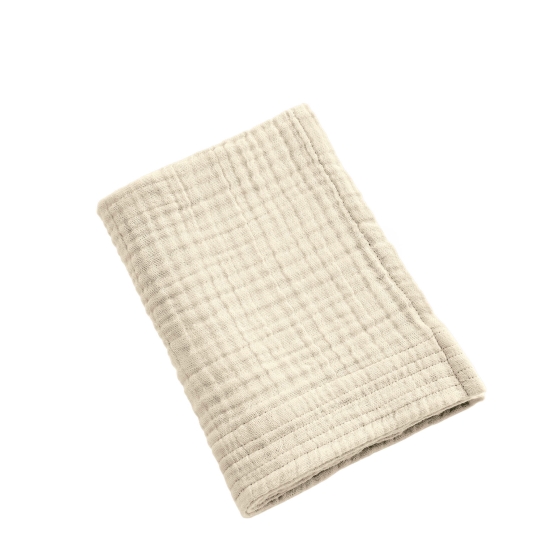 Drap de Douche Gaïa 70 x 130 cm – Gaze de Coton Unie Pampa