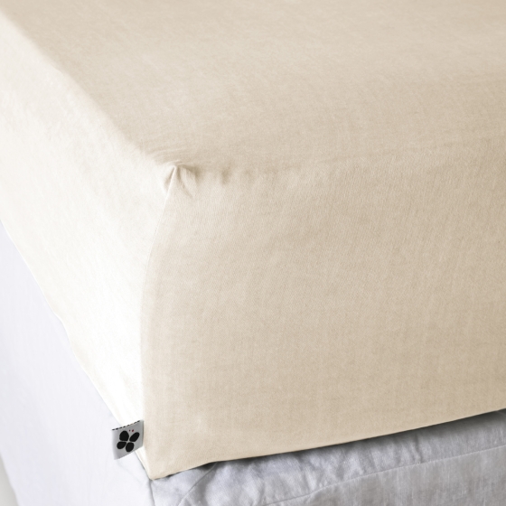 Drap Housse 180 x 200 cm en Lyocell Uni Lysandre Pampa
