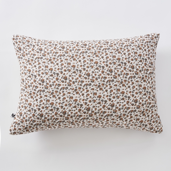 Taie d'oreiller 50x70 cm en double gaze de coton imprimée Léonie