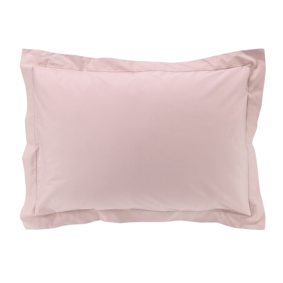 Taie d'oreiller 50 x 70 cm en percale uni 78 fils percaline Rose