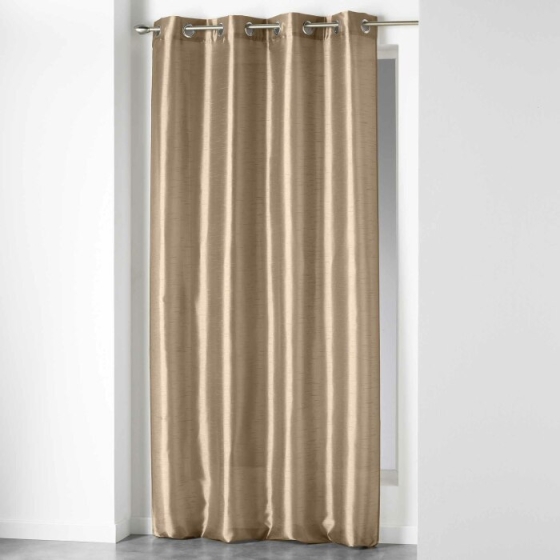 Rideau a oeillets 140 x 240 cm shantung uni shana Lin