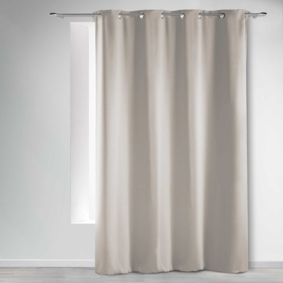 Rideau occultant 135 x 280 cm uni occult Ivoire