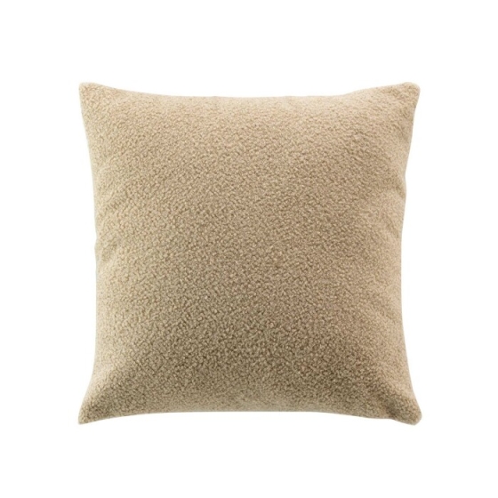 COUSSIN DEHOUSSABLE COMPRESSE 45 x 45 CM BOUCLETTE UNIE WOOLY BEIGE