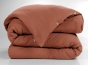 Housse de couette 280 x 240 cm King Size - Double gaze - MILA Terracotta