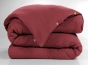 Housse de couette 280 x 240 cm King Size - Double gaze - MILA Bordeaux