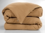 Housse de couette 280 x 240 cm King Size - Double gaze - MILA Camel
