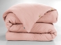 Housse de couette 280 x 240 cm King Size - Double gaze - MILA Rose pêche