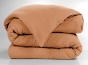 Housse de couette 280 x 240 cm King Size - Double gaze - MILA Abricot