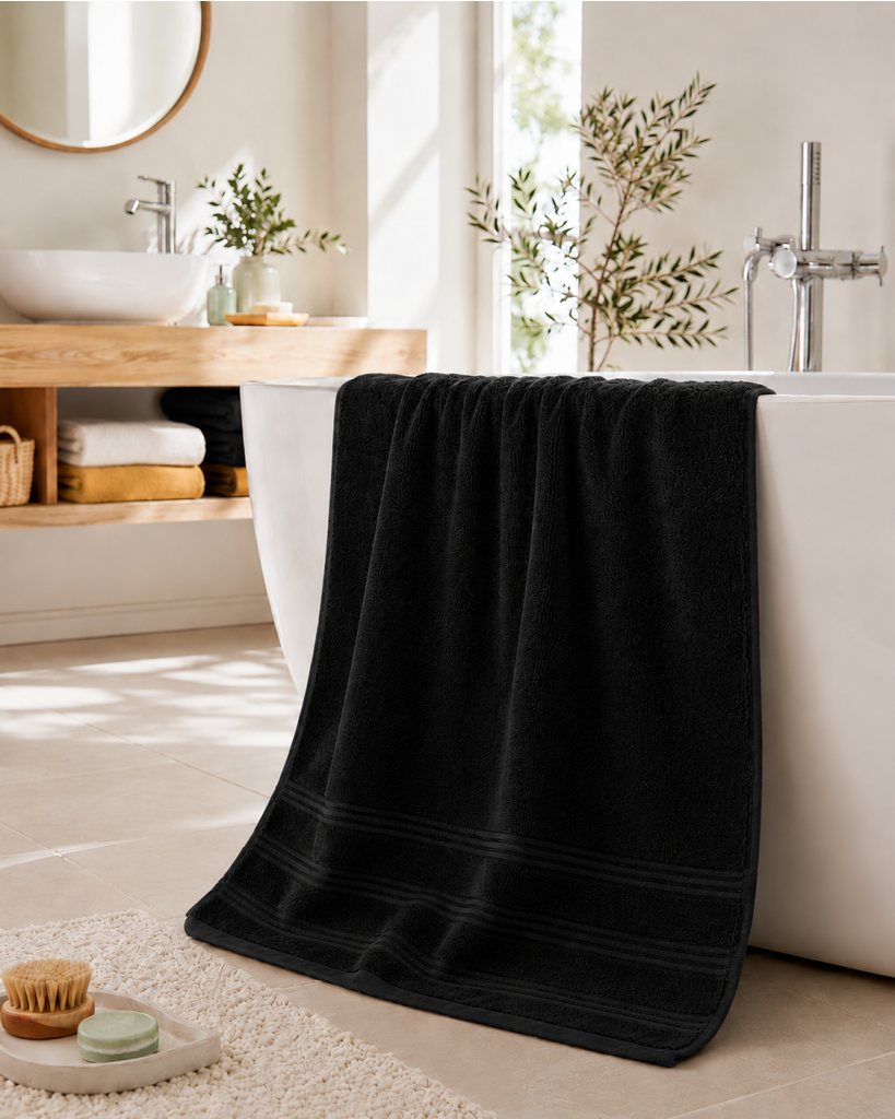 Drap de Douche Spa 70 x 140 cm 100% Coton 400 gr/m² - Truffe
