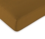 Drap housse 2 en 1 imperméable 90 x 190 cm – coton 57 fils – DUO PROTECT Caramel