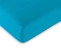 Drap housse 2 en 1 imperméable 90 x 190 cm – coton 57 fils – DUO PROTECT Cyan