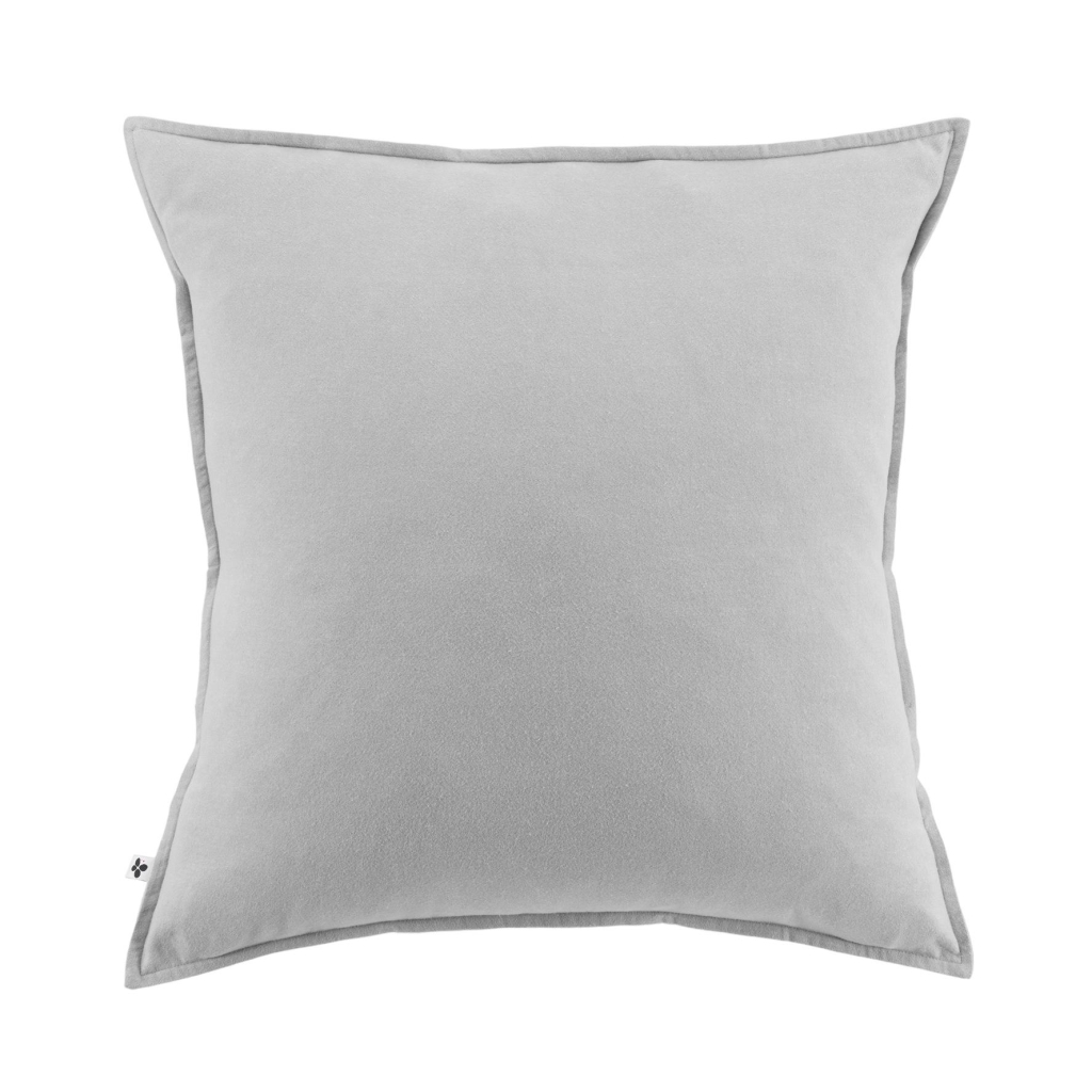 Taie d’oreiller 63 x 63 cm – Flanelle chaude – Collection Candice – Coloris Gris chiné