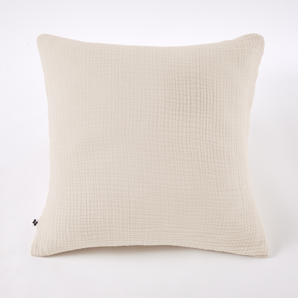 Taie d'Oreiller 60 x 60 cm Quadruple Gaze de Coton 220 g/m² Bella Pampa