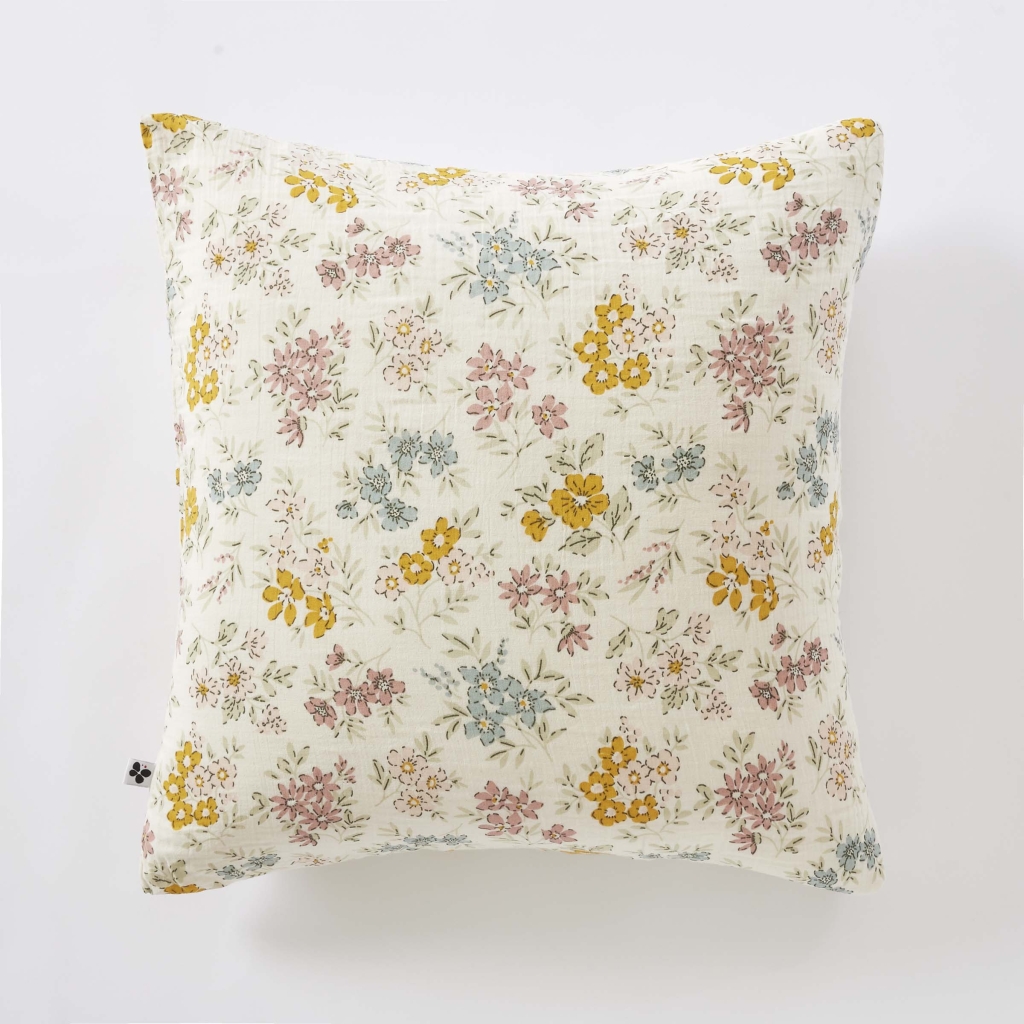 Taie d'Oreiller 60 x 60 cm Double Gaze de Coton 125 g/m² Ava Pampa
