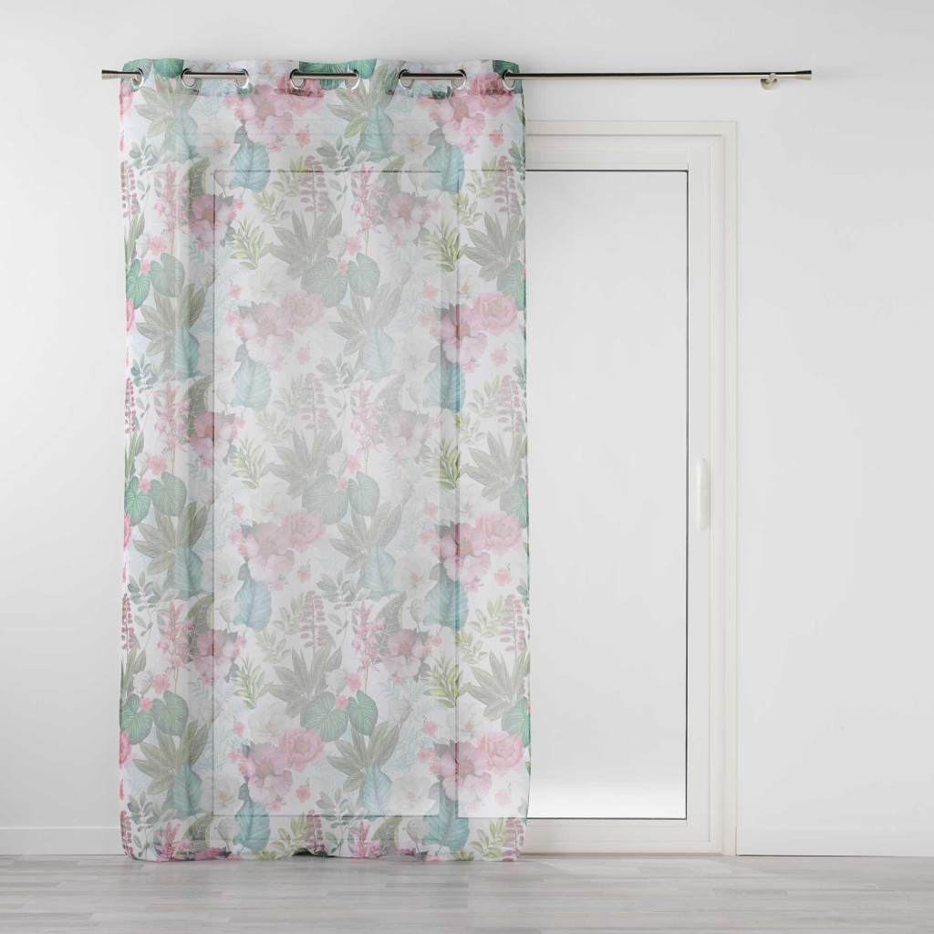 Voilage à œillets – 140 x 240 cm – Voile sablé imprimé Anabella