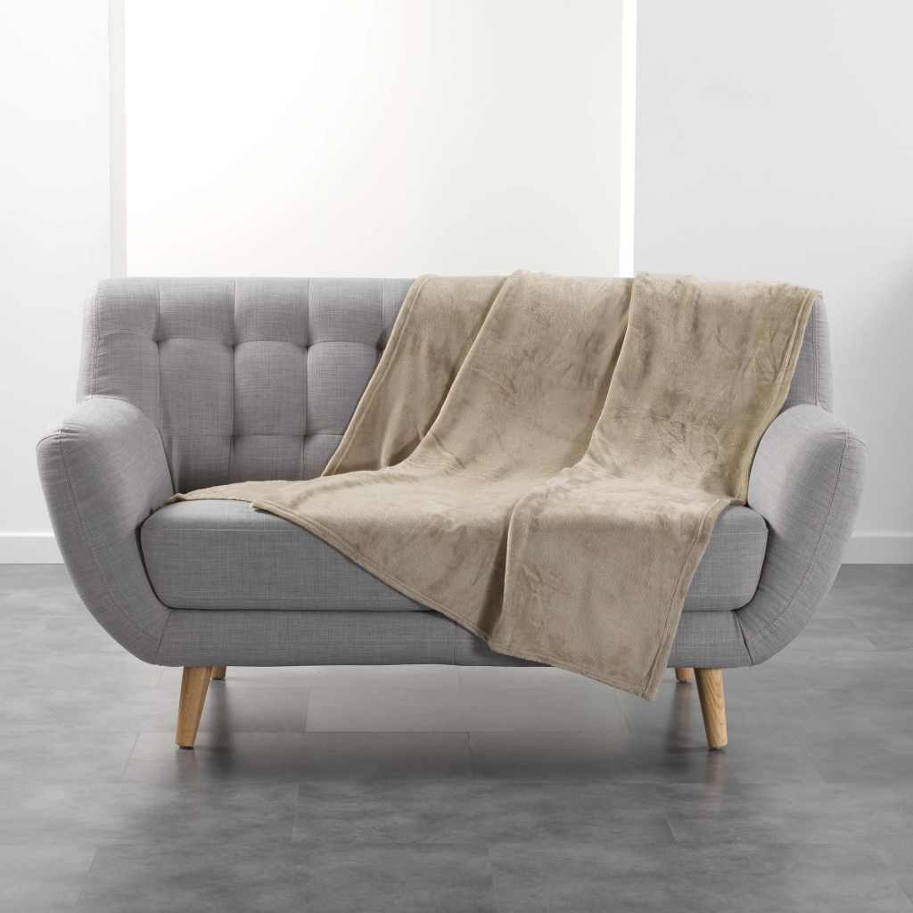 Plaid Flanelle Ultra Douce Flanou Noir – 125 x 150 cm