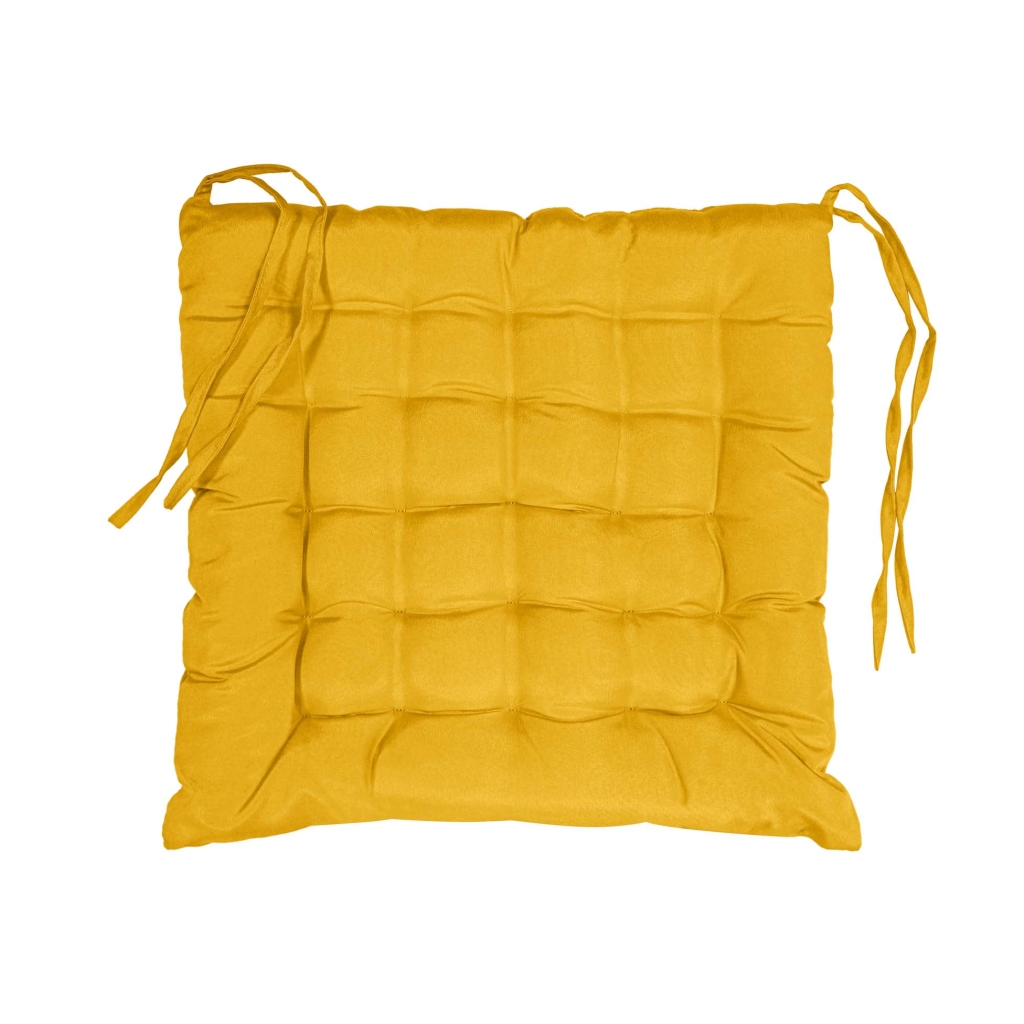 Assise matelassée 40 x 40 cm – Polyester Uni – Essentiel Miel