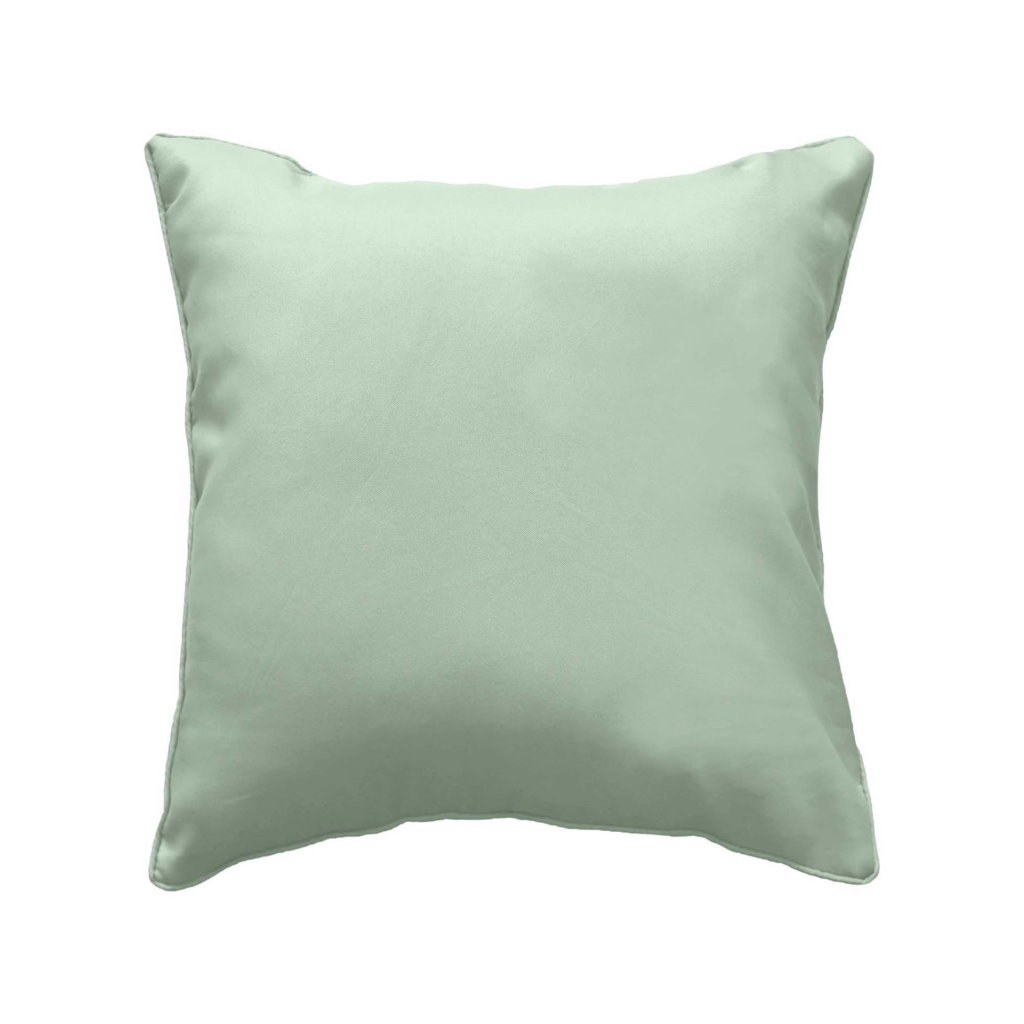 Coussin Déco 40x40 cm – Polyester Uni – Déhoussable – Vert Cèdre Chic