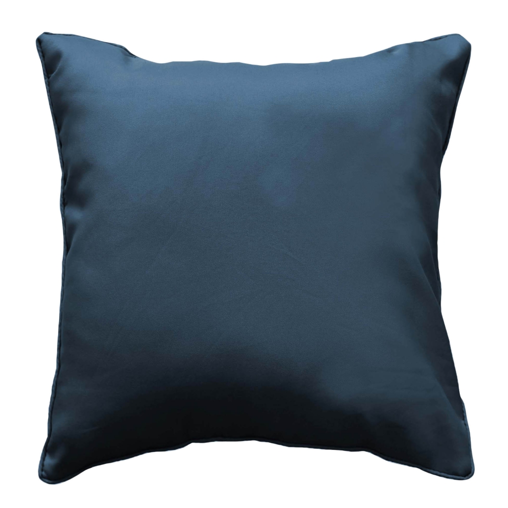 Coussin Déhoussable Compressé 60 x 60 cm – Polyester Uni Essentiel Marine