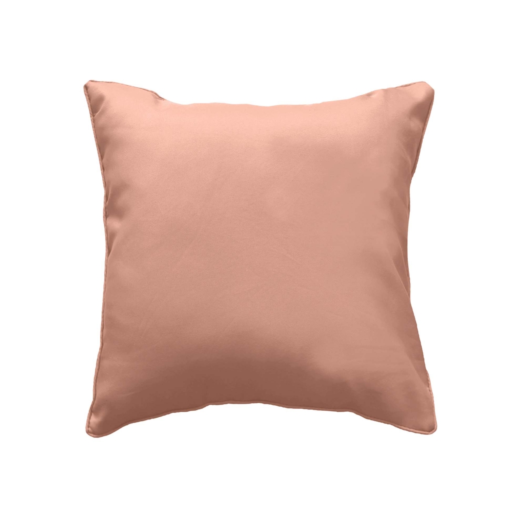 Coussin Déco 40x40 cm – Polyester Uni – Déhoussable – BLUSH Grily