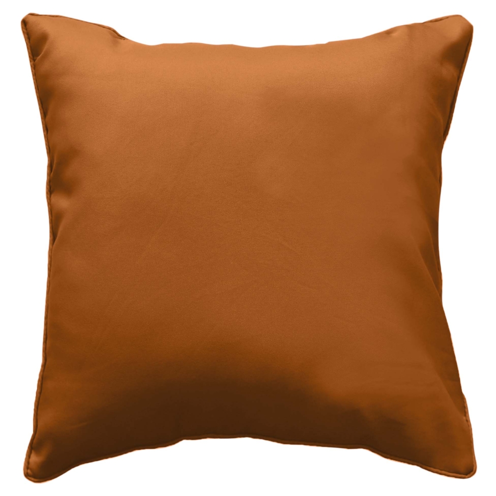 Coussin Déhoussable Compressé 60 x 60 cm – Polyester Uni Essentiel Camel