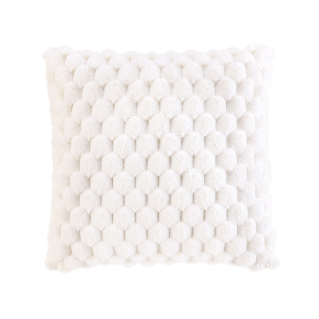 Coussin Déhoussable 45 x 45 cm – Imitation Fourrure / Velours Frosty