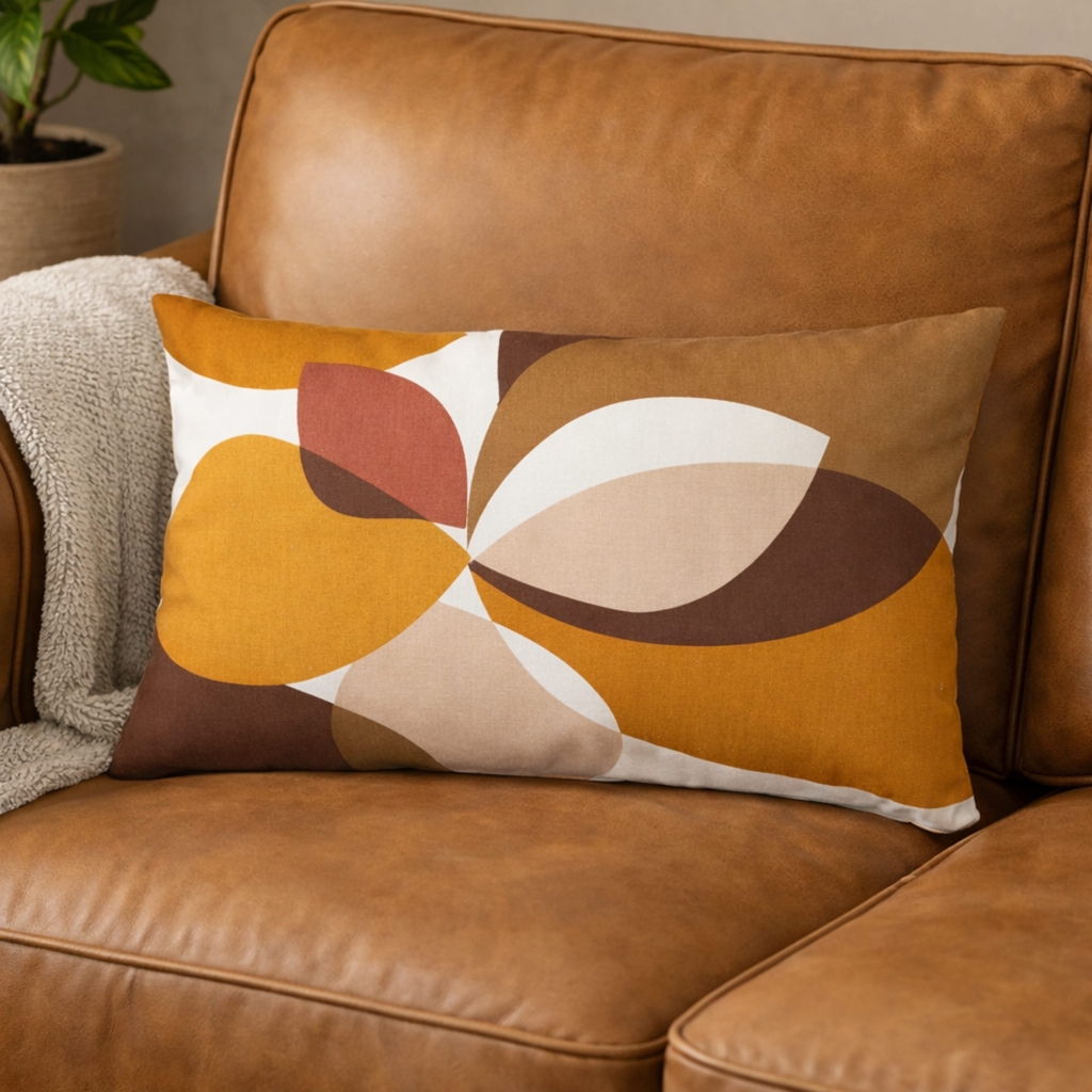 Coussin déhoussable 40 x 60 cm Coton/Polyester imprimé MOUNA