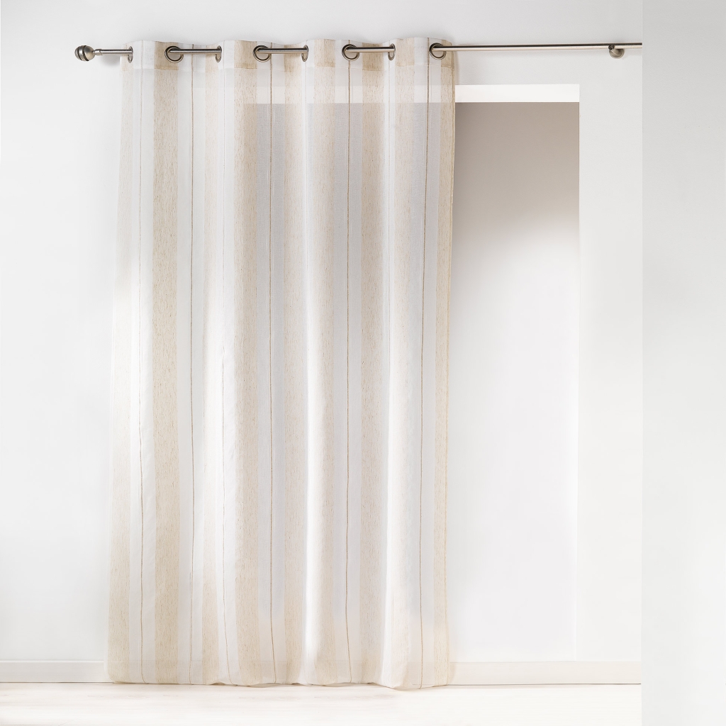 Voilage à Œillets 140 x 240 cm – Tissé Naturel Hélios Lin