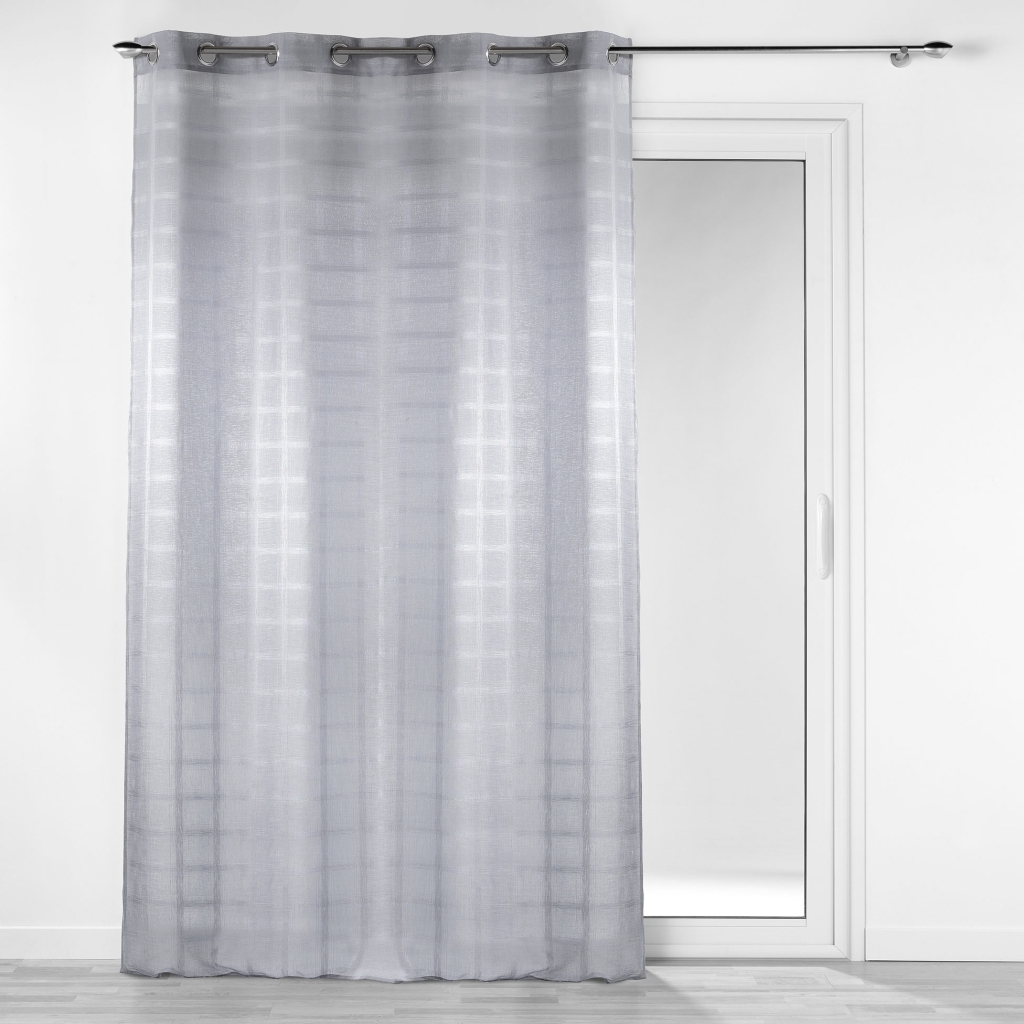 Panneau a oeillets 140 x 240 cm voile sable candide Gris
