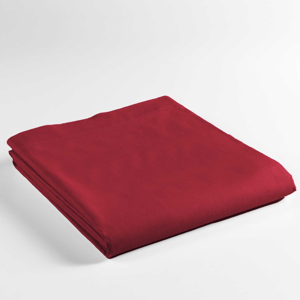 Drap plat 2 pers. 240 x 300 cm coton 57 fils Lina Marsala