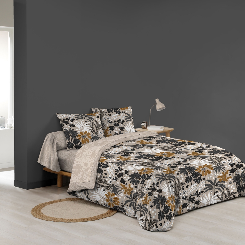 Parure de lit 6 pièces ALVARO – 240 x 220 cm – 100% coton – 42 fils/cm²