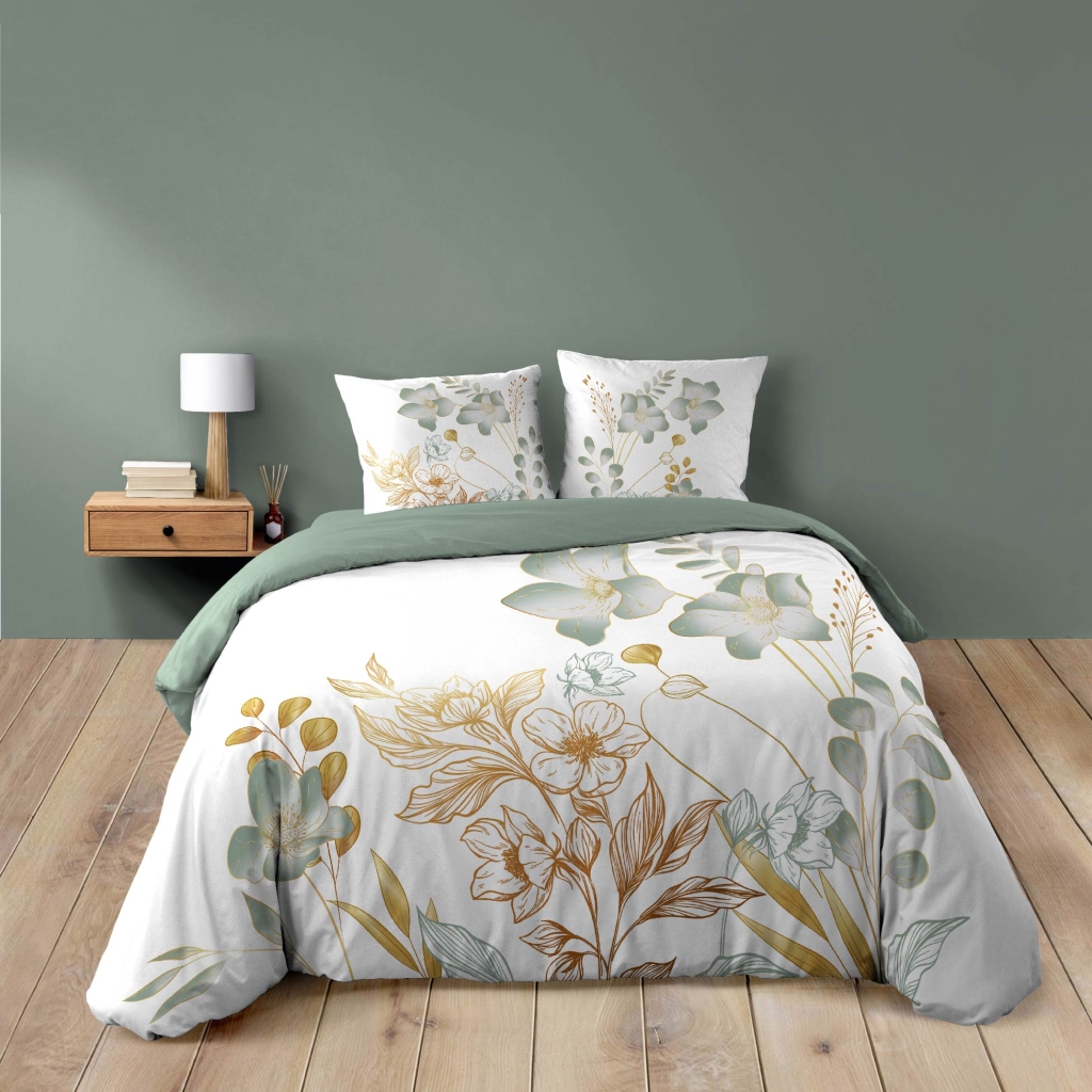  Parure de lit 3 pièces 240 x 220 cm – Coton 42 fils – LOLITA