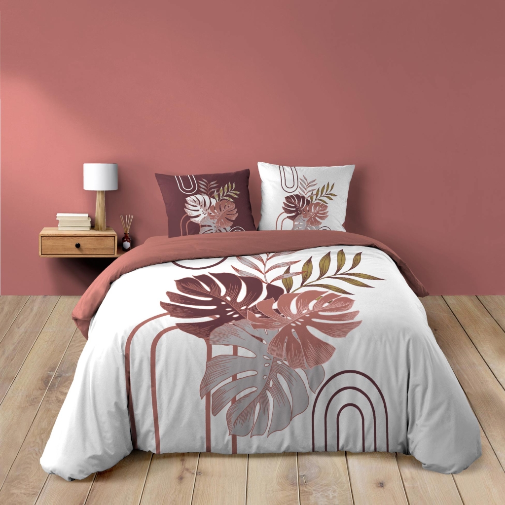 Housse de couette 240 x 220 cm + 2 taies – Coton 42 fils – ASTRIA