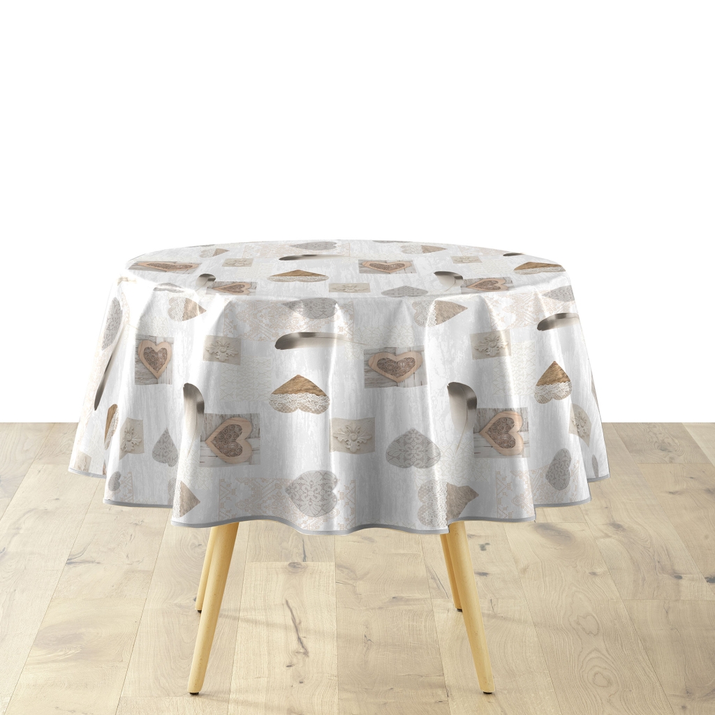 Nappe Ronde Ø160 cm – PVC Imperméable – Facile d’Entretien - DELICIA